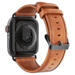 Dux Ducis Apple Watch Series Ultra/8/SE (2022)/7/SE/6/5/4/3/2/1 Lærrem - 49mm/45mm/44mm/42mm Brun