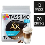Tassimo Coffee Pods L'OR Latte Macchiato Skinny 10 Packs (70 Drinks)
