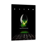 GANZAO Movie Poster Alien Canvas Art Poster and Wall Art Picture Print Modern Family bedroom Decor Posters 08x12inch(20x30cm)
