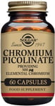 Solgar Chromium Picolinate 500 Μg Vegetable Capsules - Pack of 60 - Balances Blo