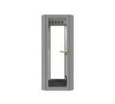 MUTE Telefonbås Space S, H225 x B100 D100 cm, Tyst Rum Standard New York Grey Ultra Matt [NCS S 3000-N]