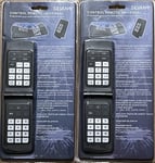 2 PACK SILVAN UNIVERSAL FLIP REMOTE CONTROL FOR TV, VIDEO, DVD, SATELLITE, AUDIO