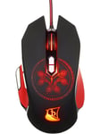Drakkar Heimdall Gaming Mouse (Black) - Gaming Mus - Optisk / gyroskopisk - 9 knapper - Sort med RGB lys