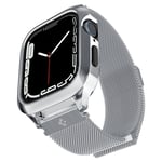 Spigen Apple Watch 44mm Skal Metal Fit Pro Silver