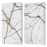 Head Case Designs Officially Licensed Alyn Spiller Plain Marble Leather Book Wallet Case Cover Compatible With Apple iPad mini (2019)