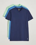 Polo Ralph Lauren 3-Pack Crew Neck T-Shirt Green/Blue/Navy