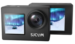 SJCAM SJ4000Dual Screen 4K 30fps Actionkamera Wifi Dobbel skjerm Vanntett skall. bærbar