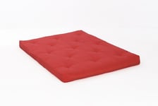 Comfy Living 4ft6 (135cm) Double RED Futon Mattress