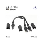 Accessoire dédoubleur câble en y Tecmate optimate O15 SAE85
