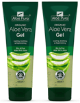 Aloe Pura Organic Aloe Vera Gel Cooling, Soothing & Replenshing 100ml -PACK OF 2