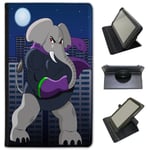 Fancy A Snuggle Enormous Mighty Elephant Universal Faux Leather Case Cover/Folio for the Hipstreet Titan 4 7 inch