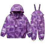 Helly Hansen Bergen 2.0 PU AOP, Regnsett, Barn, Crushed Grape