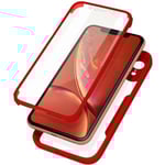 Heltäckande fodral - Apple - iPhone XR - Stötdämpande - Plexiglas - Röd Röd