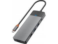Hub Usb Wiwu Wiwu - Hub A921hv 9W1 Usb3.0X2+Usb2.0X1+Sd/Tf(3.0)+Pd (100W)+Usb-C(3.0)+Hdmi(4K30hz)+Vga1080p)