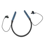 (Blue) Neckband Earphones Noise Reduction Comfortable Wearing Neckband