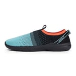 Speedo Women's Surfknit Pro Water Shoes | Aquashoes, Black/Aqua Splash, 7 UK