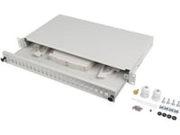 Lanberg Fiberoptisk Switch 24Xsc Simplex / 24Xlc Duplex Rack 19" 1U Grå + Tillbehör