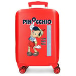 Joumma Disney Pinocchio Cabin Suitcase Red 33 x 50 x 20 cm Rigid ABS Side Combination Lock 28.4L 2 kg 4 Double Wheels Hand Luggage, red, Cabin Suitcase