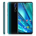 Ashey 6.26" 19:9 Waterdrop Smartphone 3G Android 9.0 2GB 16GB Mobile Phone MTK6580 Quad Core Dual SIM 5MP Wifi Cell Phones 9Tpro,Green