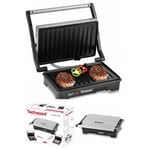 APPAREIL Grill Viande Panini Bac récupérateur de graisse Plaque anti-adhésive 750W Haute qualité Poignée froide