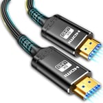 Akake 8K HDMI Cable, 6M High speed braided cable with 48Gbps capacity at 4K@120Hz, 8K@60Hz video resolution and HDR support.