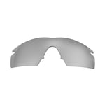 Walleva Titanium Mr.Shield Polarized Replacement Lens for Oakley M Frame Strike