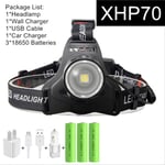HSZH Powerful 90000lm Xhp70 Xhp50 Led Headlamp Headlight Zoom Head Lamp Flashlight Torch 18650 Battery Usb Rechargeable Lantern Package I