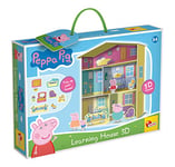 Lisciani Giochi- Lisciani-La Maison 3D Peppa Pig-Jeu éducatif pour Filles à partir de 3 Ans, Collection, 92055, Multicolore, 39.2 x 6.7 x 28.5 cm