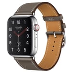 Apple Watch Series 4 40mm genuine leather watch band - Grey