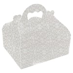 Lot de 50 boîtes à pâtisserie Thepack 250 g/m2 16 x 18 x 7 cm Blanc Carton ondulé Nano-Micro