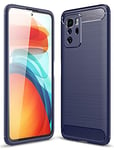 Hülle® Firmness and Flexibility Case Compatible for Xiaomi Redmi Note 10 Pro 5G(Dark Blue)