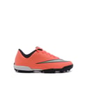 Nike Childrens Unisex Mercurial Vortex II TF Lace Up Orange Kids Football Boots 651644 803 - Size UK 5