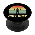 Rope Jump Skipping Retro Vintage Sunset Shirt PopSockets Swappable PopGrip