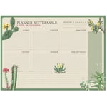 Buck - a3 botanical cacti italiano kokonote weekly planner block