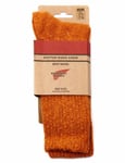 Red Wing 97371 Cotton Ragg Over Dyed Tonal Sock - Rust/Orange Colour: Rust/Orange, Size: Small