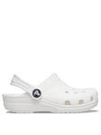Crocs Kids Classic Clog - White, White, Size 7 Younger