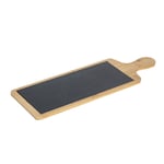 Bamboo Slate Serving Paddle Rustic Dining Place Setting 44.5 x 14.5cm Grey