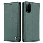 L-FADNUT for Samsung A20e Case Leather Flip Wallet Phone Case with Card Holder Men Women Girls for Samsung Galaxy A20e Green