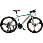 Exercise bike Mountain Bikes, Adult Shock Absorbers, Ultra-Light Off-Road Speed-Change Male And Female Students, Urban Cycling Racing, Net Red Bicycles,24 inches green,21 speed