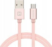 Swissten Textile Quick Charge Universal Micro Usb Data And Charging Cable 2.0M