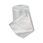 Cadineer Clear Bin Liners Bags, Plastic Kitchen Trash Bag, 100 Bags (30 L)