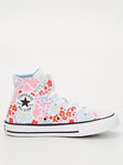 Converse Kids Unisex 1V Hi Top Trainers - White Multi, White, Size 11 Younger