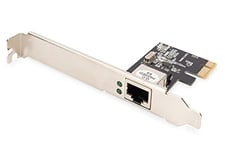 DIGITUS Carte PCI Express Gigabit Ethernet 32 bits, support à profil bas,Realtek RTL8111H