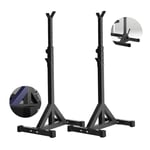 YFFSS Weights Bench, Adjustable Benches Squat Rack Household Barbell Rack Adjustable Weight Bed Bench Press Fitness Equipment Simple Squat Rack Frame Stand (Color : Black, Size : 52 * 45 * 138cm)