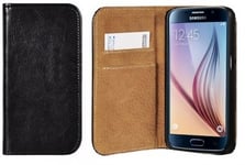 Plånboksfodral Huawei P40 Lite Italienskt Läder Svart
