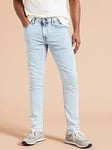 Levi's 512&trade; Slim Taper Fit Jeans - Frosted Cool - Light Blue, Light Wash, Size 36, Inside Leg Long, Men