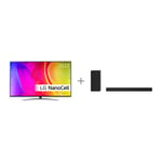 LG 55NANO82 55" 4K NanoCell TV + LG SPD7 Dolby Atmos soundbar -tuotepaketti