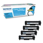 Refresh Cartridges Full Set Pack 305X/305A Toner Compatible With HP Printers