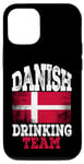 Coque pour iPhone 14 Pro Équipe scandinave avec l'équipe de boisson danoise Skål