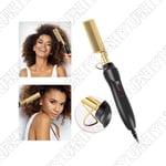 Heat Hot Comb Electric Hair Straightening Comb 3 Adjustable Heat Setting EU Plug